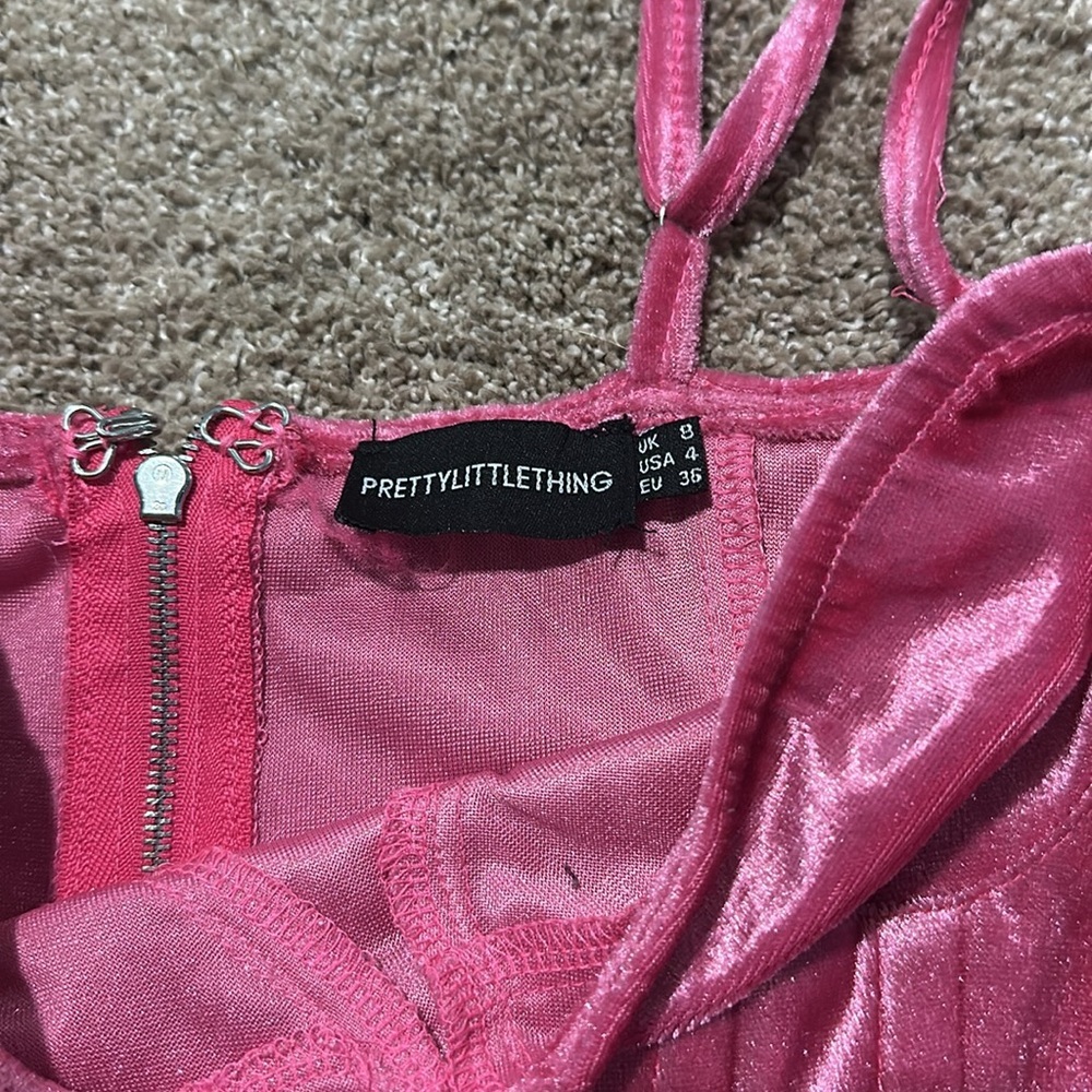 PrettyLittleThing Fuchsia Satin Camisole - Picture 4 of 4